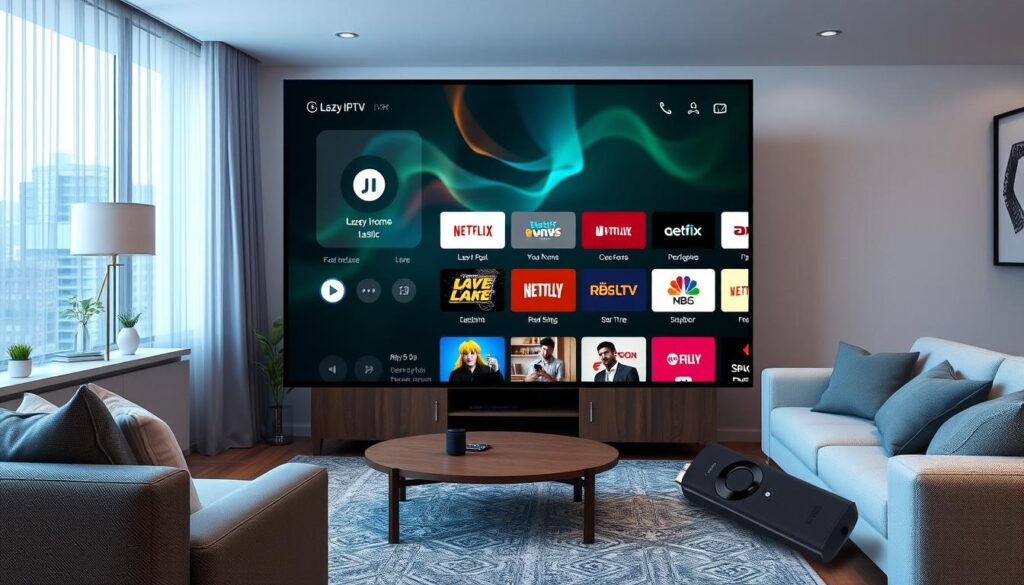 Generate an image of Lazy IPTV APK on Firestick Generate an image of Lazy IPTV APK on Firestick
