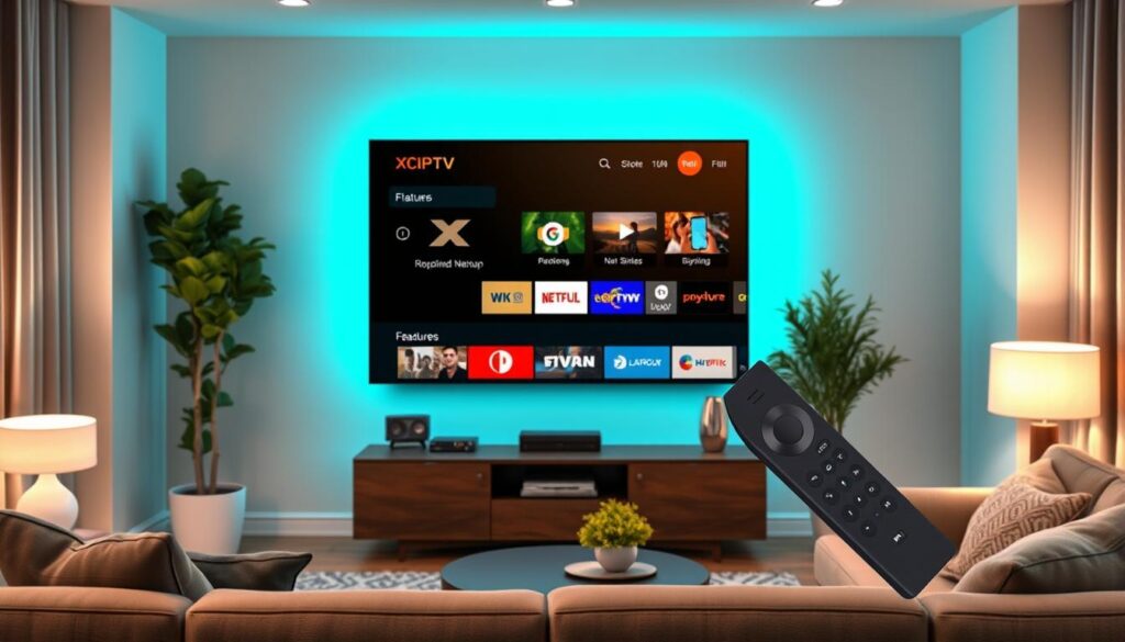 Generate an image of XCIPTV Player on Firestick Generate an image of XCIPTV Player on Firestick