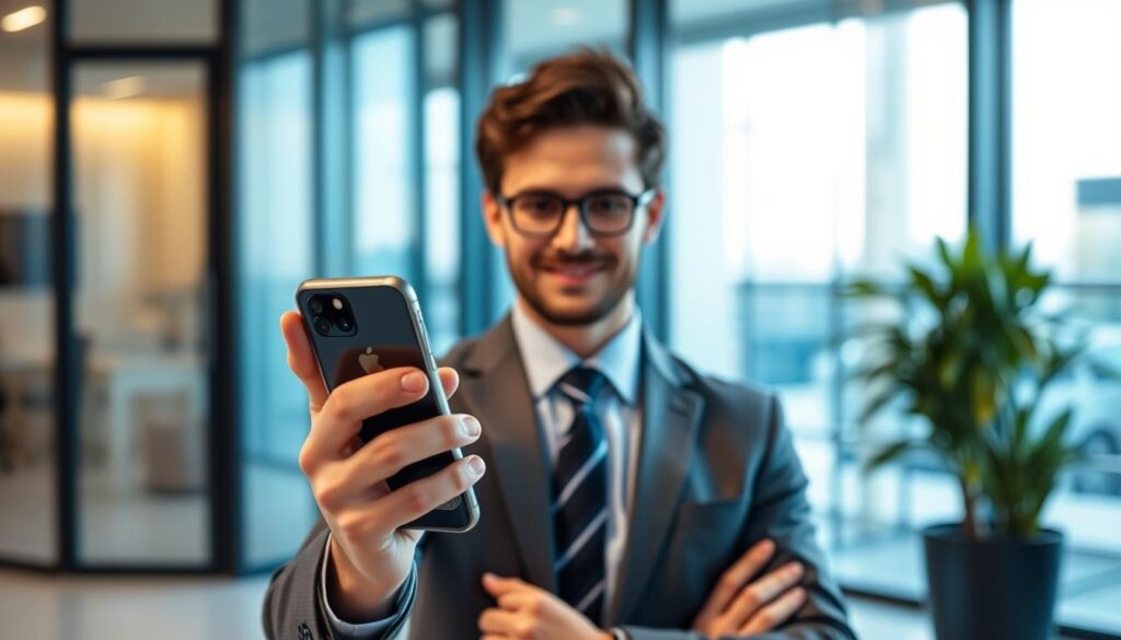 Generate an image of a person using the IPTV Smarters app on their smartphone Generate an image of a person using the IPTV Smarters app on their smartphone