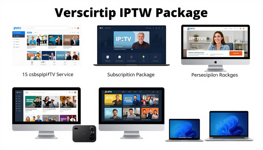 Generate an image of a versatile IPTV service with various subscription packages. Generate an image of a versatile IPTV service with various subscription packages.