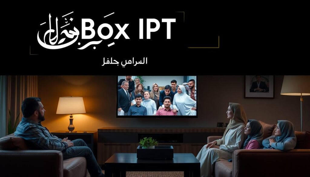Generate an image representing Box IPTV Arabic streaming service Generate an image representing Box IPTV Arabic streaming service