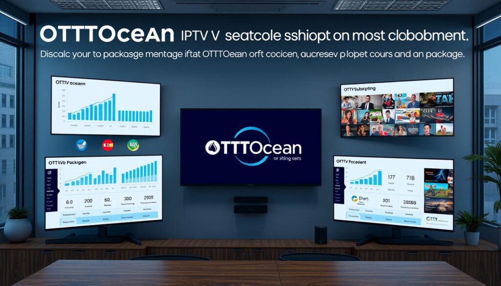 Generate an image representing OTTOcean's versatile IPTV subscription packages and comprehensive content. Generate an image representing OTTOcean's versatile IPTV subscription packages and comprehensive content.