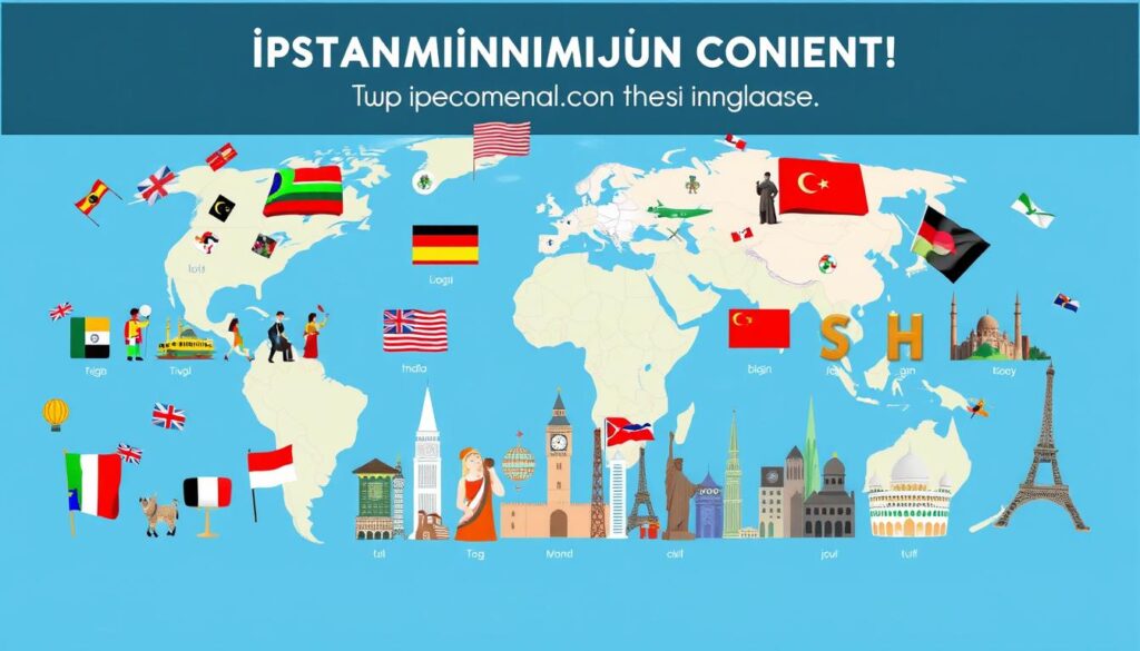 Generate an image representing international content on IPTV Generate an image representing international content on IPTV