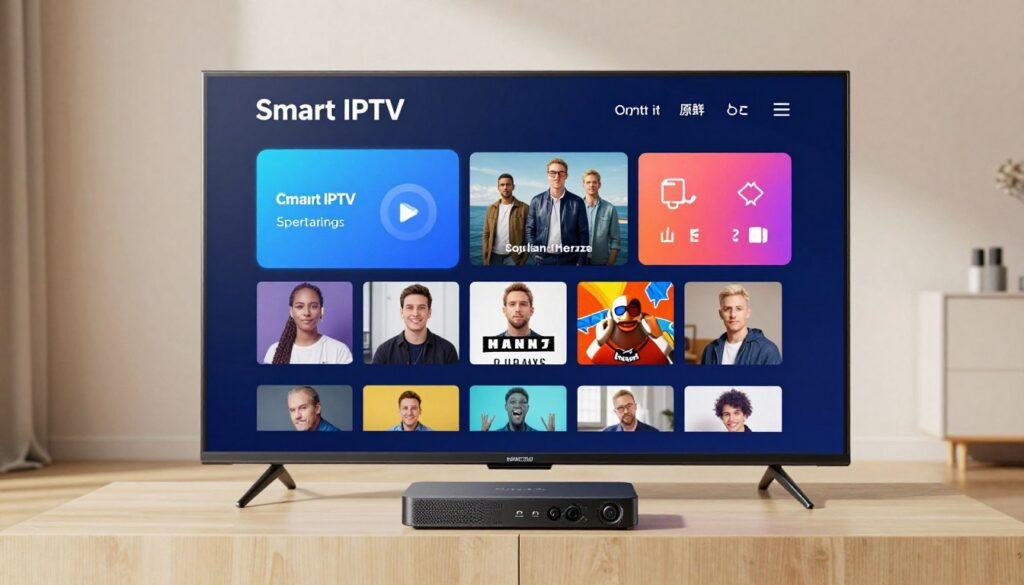 Generate an image representing premium Smart IPTV features Generate an image representing premium Smart IPTV features