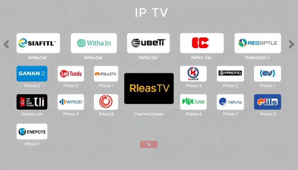 Generate an image showing ReflexSat IPTV's channel lineup Generate an image showing ReflexSat IPTV's channel lineup
