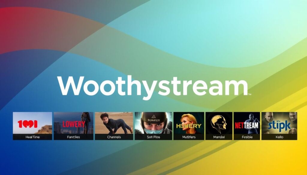Generate an image showing Worthystream's channel lineup Generate an image showing Worthystream's channel lineup