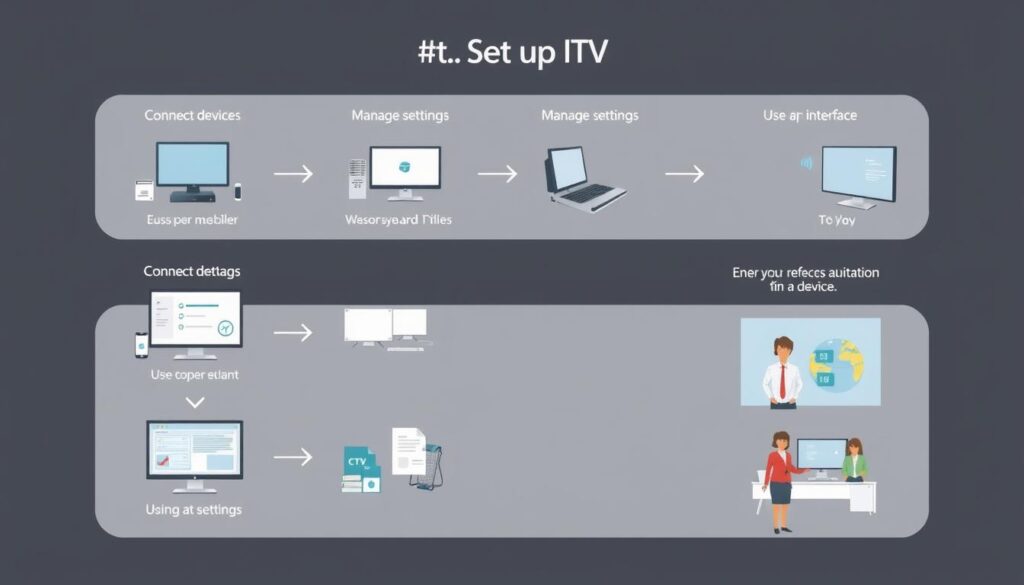 Image generation prompt for Cola IPTV setup process Image generation prompt for Cola IPTV setup process