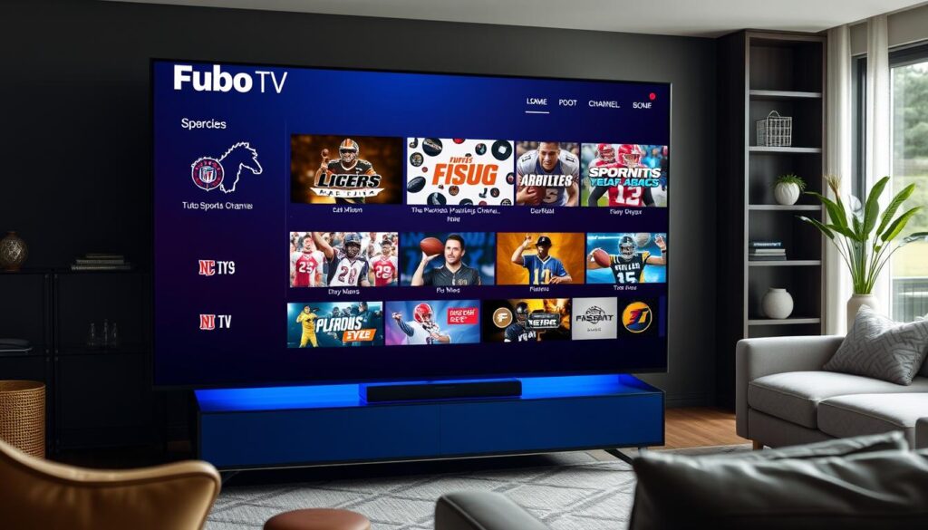 Image of Fubo TV sports channels on a streaming device Image of Fubo TV sports channels on a streaming device