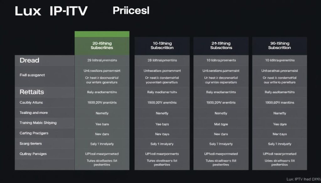 Image of Lux-IPTV pricing plans Image of Lux-IPTV pricing plans