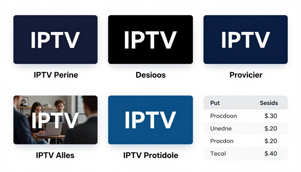 Image of various IPTV providers with different features and pricing plans Image of various IPTV providers with different features and pricing plans
