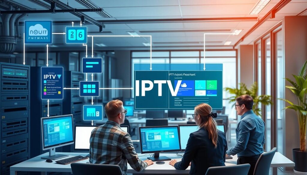 Generate image of IPTV middleware infrastructure Generate image of IPTV middleware infrastructure